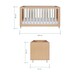 image 5 of Tutti Bambini Fika Cot Bed - Light Oak/White Sand