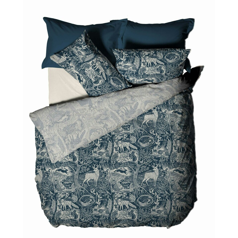 image 1 of furn. Winter Woods Animal King Duvet Cover Set