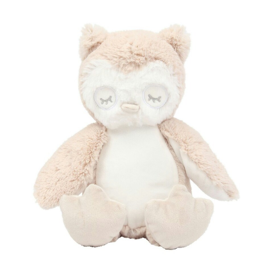 Mumble Printme Mini Plush Toy - Owl Light Brown - One Size