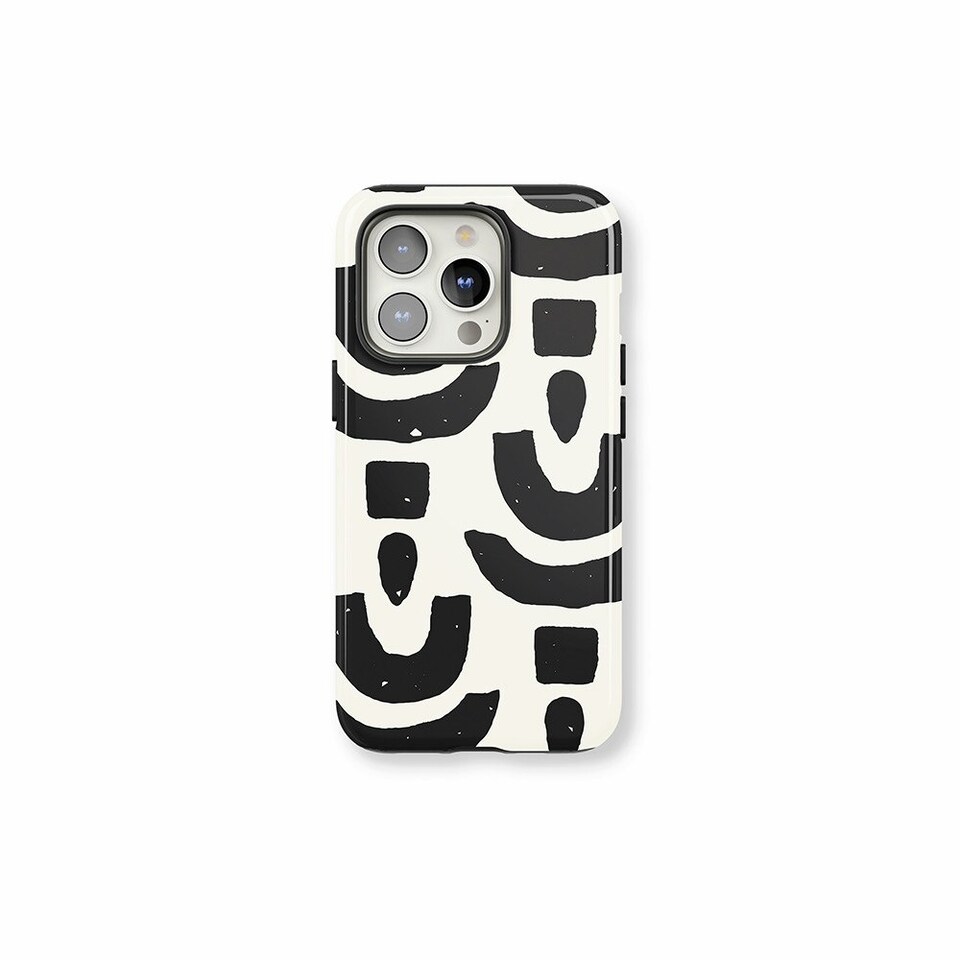 image 1 of Abstract Shapes Phone Case | Black | iPhone 13
Tough | iPhone 13
Tough