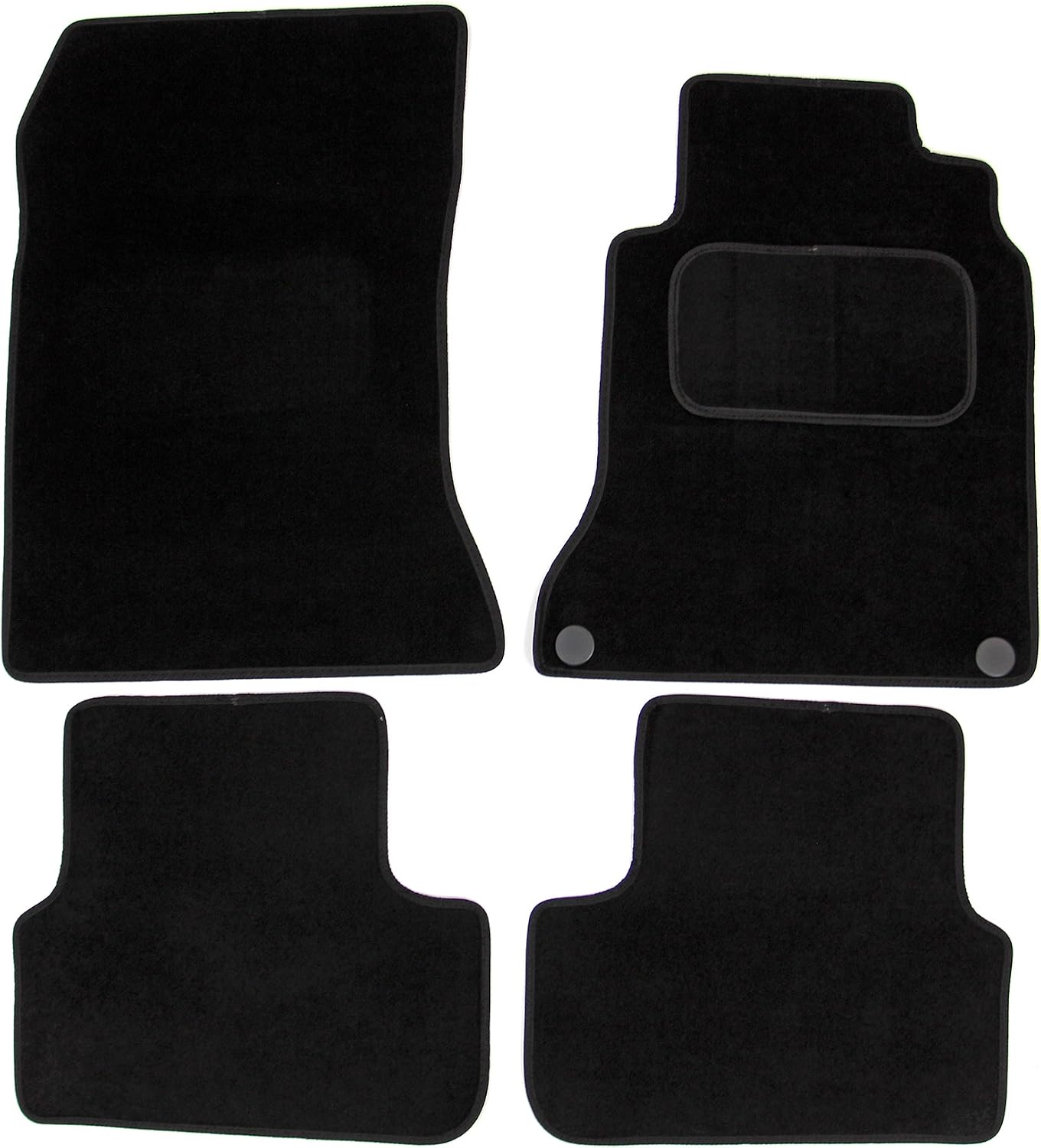 Actiasmat - Custom Fit Carpet Car Floor Mats for Mercedes A-Class W176 (2012 Onwards) 4-Piece Set with Securing Clips