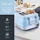image 2 of Swan Retro Revive Blue 4 Slice Toaster