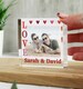 image 1 of Personalised LOVE Photo Upload Crystal Token | Clear | One Size