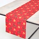 image 1 of Homescapes Red Reindeer Christmas Table Runner - 35 x 250 cm Red