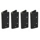 image 1 of Black Reinforced Nylon Plastic Hinge 67x102mm Italian Made Industrial Quality 4PK Black