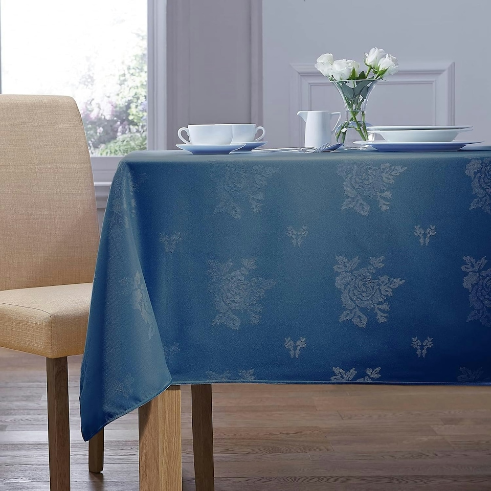 Charlotte Thomas Cezanne Round Tablecloth Royal CT Insert - 178cm