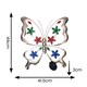 image 4 of ValueLights Solar Outdoor Multi Coloured Butterfly Wall Art Garden Fence Ornament Light