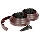 image 1 of Harbour Housewares Flexible Plastic Lawn & Path Edging - 20m x 4cm - Brown | Brown | Brown | 2