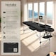 image 2 of Massage Table - 2-zone bed, aluminium frame, with carry bag, head- and armrests | Black | black | 1