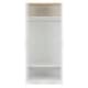 image 3 of Portland 2 Door Wardrobe - L53.5 x W80 x H187.5 cm - White/Oak Effect | White
