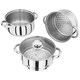 image 3 of Judge Essentials 3 Tier Steamer with Glass Lid 18cm