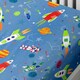 image 3 of Bedlam Supersonic Fitted Bed Sheet Blue