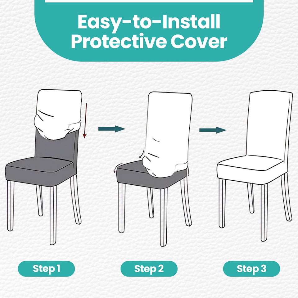 image 1 of Velvet Stretch Chair Covers, Spandex Dining Chair Slipcovers