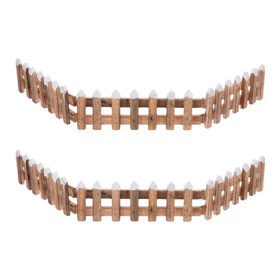 image 1 of Christmas Tree Wooden Snow Fence -1-2 Pack