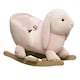 image 1 of HOMCOM Cute Kids Ride-On Rocking Rabbit w/ Sound Handlebars Seat Belt Plush Body