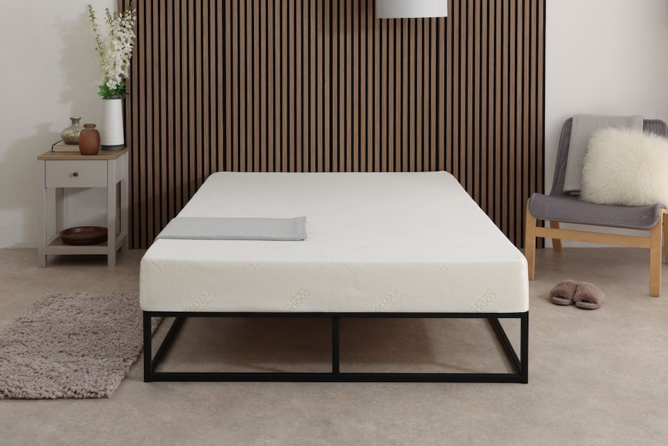 image 1 of CoolMax All Foam Memory Foam Mattress - 6 inch Deep, Temperature-Regulating Comfort | White | European King Size