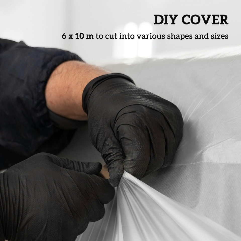 image 1 of Outsunny 6 X 10m UV Resistant Waterproof Plastic Polytunnel Cover, Clear