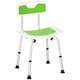 image 6 of HOMCOM Shower Stool for Elderly Disabled Adjustable Shower Stool Green