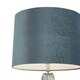 image 3 of Alura Tapered Blue Ombre Glass Table Lamp Blue