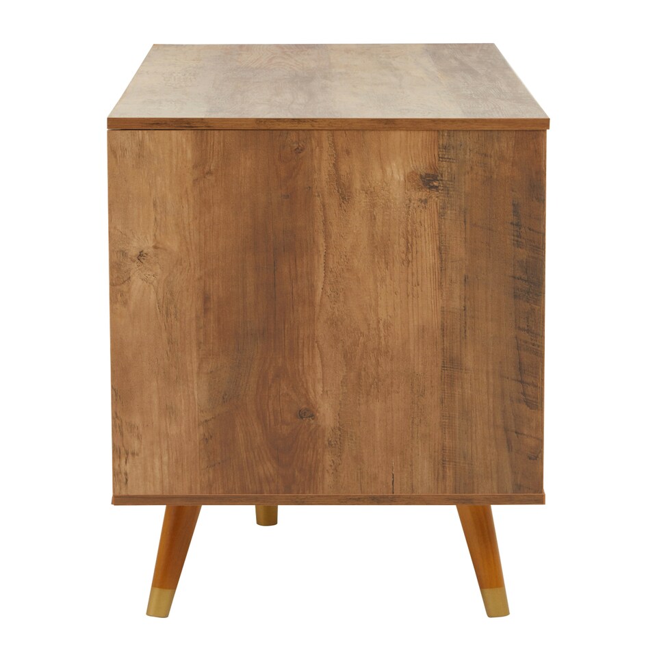 image 1 of Interiors by Premier Functional Sideboard, Intricate Detailing Two Door Sideboard, Sturdy And Durable Industrial Sideboard Brown