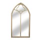 image 3 of Primrose Wooden Gothic Glass Garden Mirror 3ft 7in x 2ft