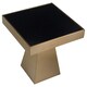 image 3 of Durable Design Square Gold Finish Side Table, Sleek Design Modern Side Table, Stylish Square Side Table Gold