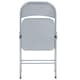 image 4 of Harbour Housewares Metal Folding Chairs - Matt Grey - Pack of 6 | Grey | Matt Grey