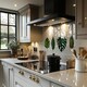 image 2 of leaves selections Designer Splash Back | White