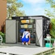 image 2 of Outsunny 8 x 4FT Metal Garden Storage Shed with Double Doors and Vents