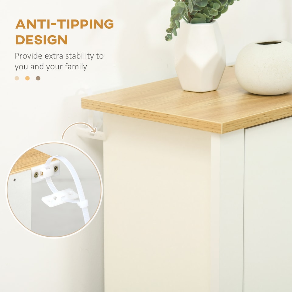 image 1 of HOMCOM Narrow Shoe Cabinet, Space Saving Shoe Storage Cabinet with 3 Flip Drawers and Adjustable Shelves for 9-18 Pairs of Shoes for Hallways and Living Room, White