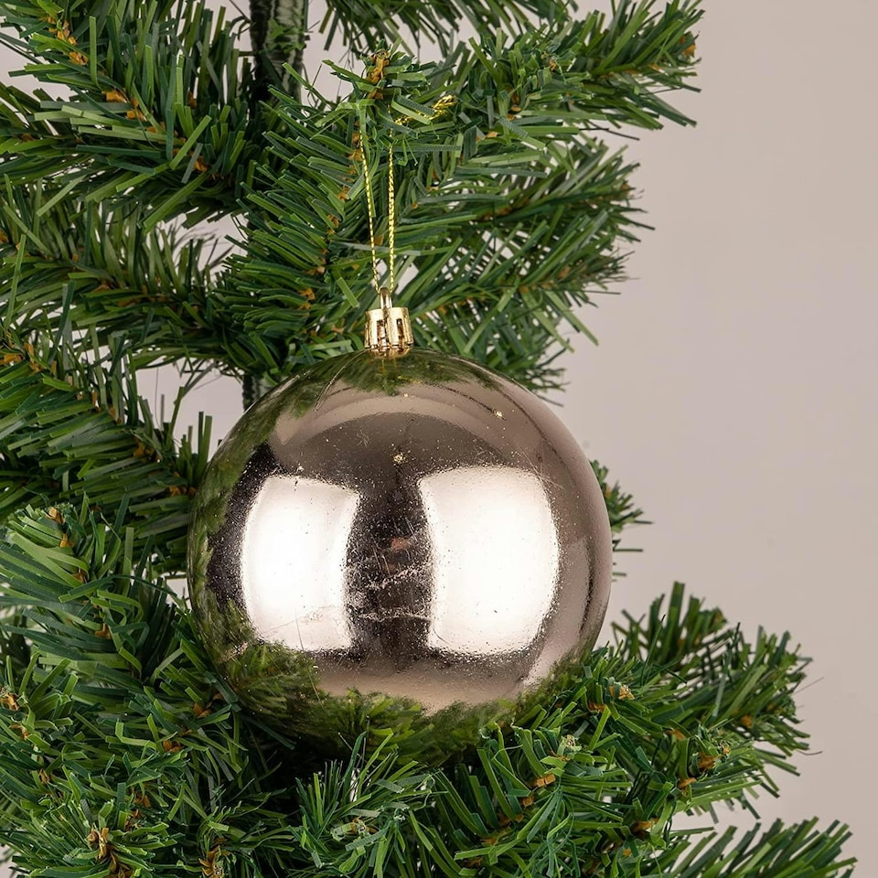 image 1 of Baubles Champagne 10cm - 3-Piece Set, PVC