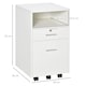 image 7 of Vinsetto Mobile File Cabinet Lockable Documents Storage w/ 5 Wheels Black