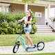 image 2 of HOMCOM Kids Stunt Scooter with 12" Rubber Tyres, Adjustable Handlebar, Black 