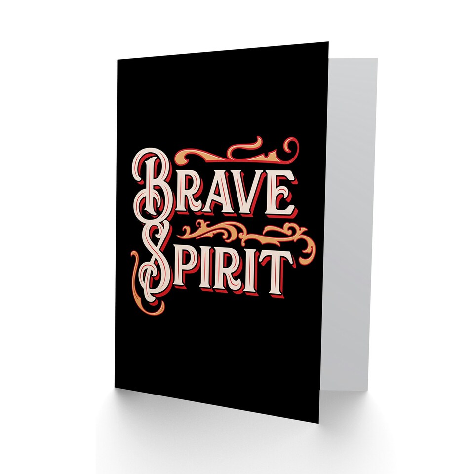 image 1 of Cirque Set Brave Spirit Quote Card