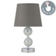 image 2 of Mosaic Touch Lamp with Grey Shade Chrome | Grey