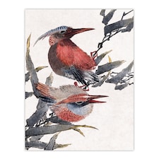 Album of Sketches Birds 1841 Vintage Wall Art Print Hokusai 12x16"