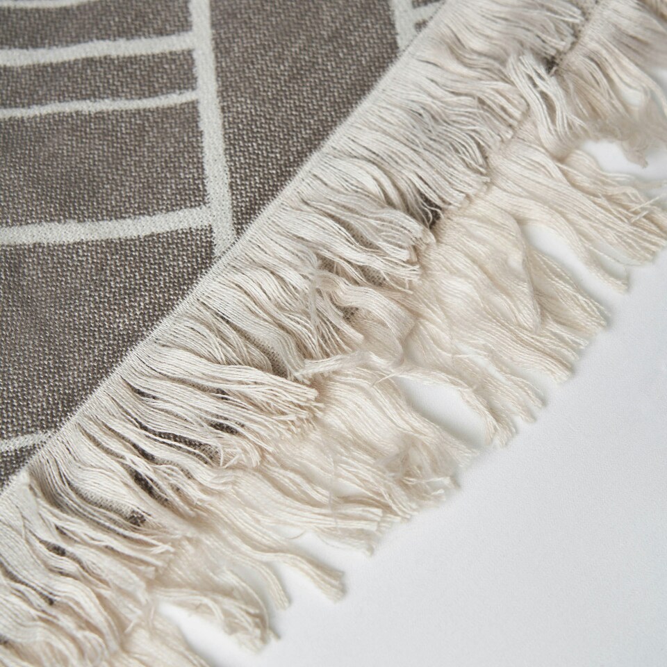 image 1 of BHS Retro Throw, Grey