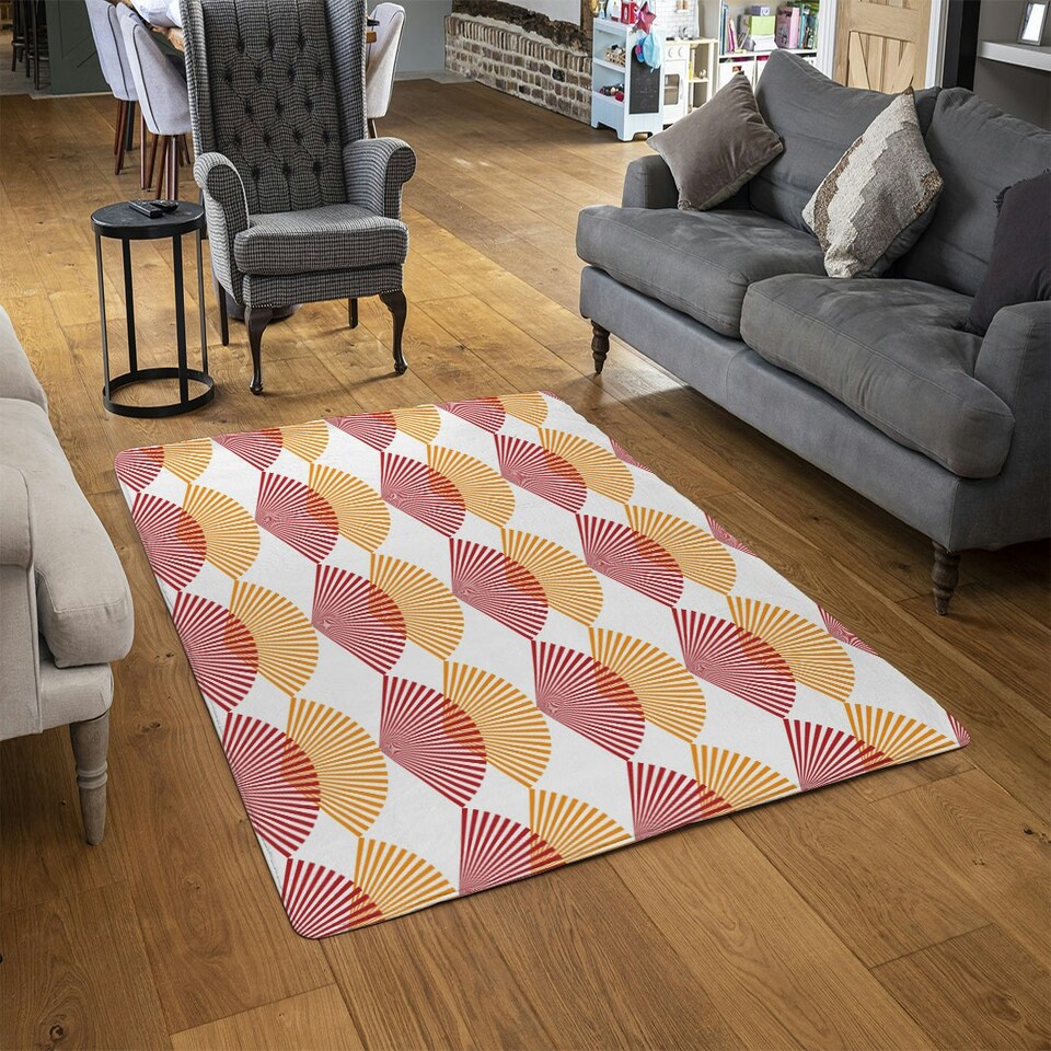 image 1 of Geometric Sea Shells (Rug) Multi | Medium: 80x150cm