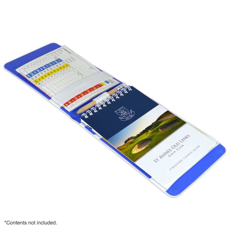 image 1 of Premium Croc Golf Scorecard Holder - White / Blue