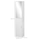 image 3 of kleankin Tall Mirrored Bathroom Cabinet with Adjustable Shelf White