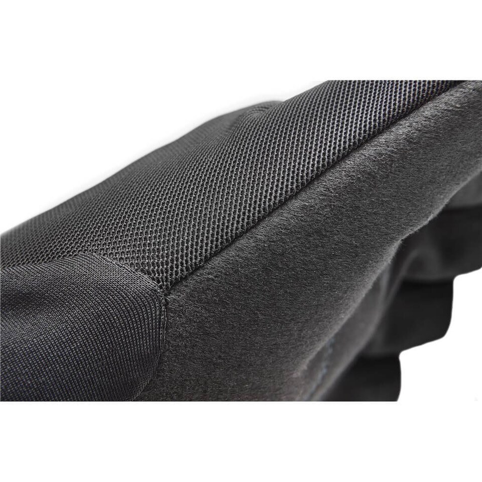 image 1 of Adidas Men's Half-Finger Essential Weightlifting Gloves — Suede Palm, Strap-Free Elastic Wrist | White | White | S