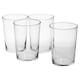 image 7 of Bistro Cocktail Drinking Glasses Beer Tumblers Barware Set | Clear | Clear | Set of 4