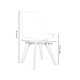 image 7 of Single Scandinavian Dining Chair with Leather Cushions Solid Wood Legs Bronze | Vanilla