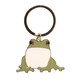 image 1 of Something Different Lucky Frog Keyring - Green/White-Blue - One Size