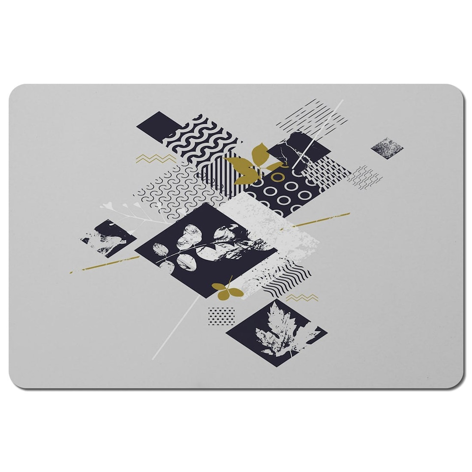 Geometric Squares & Leaves (Placemat)