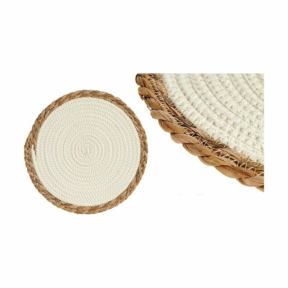 image 1 of Table Mat Natural White 30 x 1 x 30 cm (48 Units) N/A