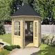 image 1 of Jamaica-Log Cabin, Wooden Garden Room, Timber Summerhouse, Home Office - L389.4 x W389.4 x H345.4 cm Brown