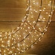 image 6 of Rose Gold Wreath With Warm White LEDs 600 Bulb 45cm