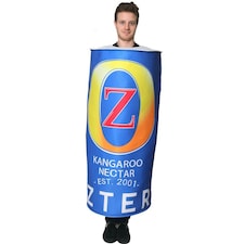 Ozters Beer Can Costume – Novelty Fancy Dress Outfit for Adults Blue | One Size