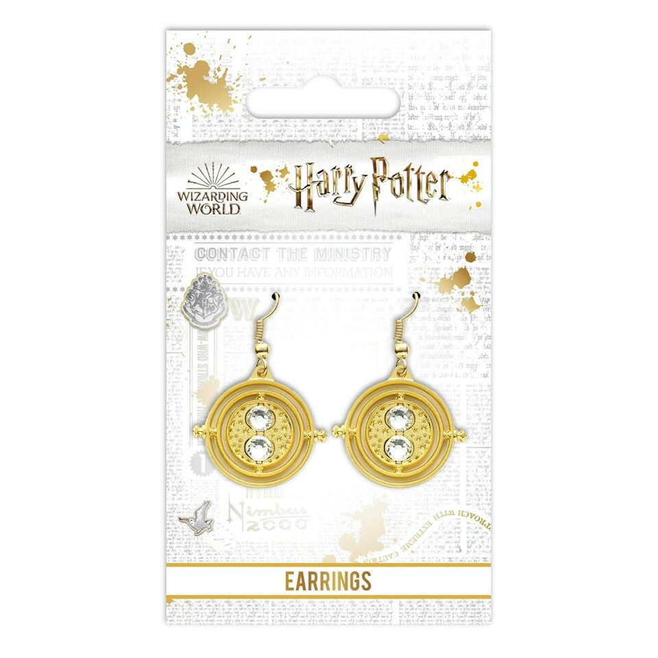 image 1 of Harry Potter Fixed Time Turner Earrings- WE0100